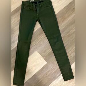 AG Jeans Women’s Size 26 Color Green Adriano Goldschmied Extremely Skinny